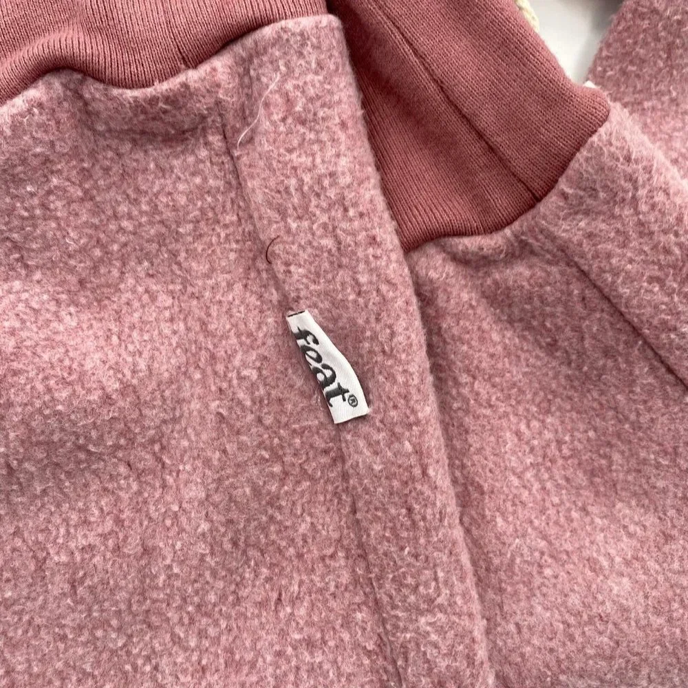 Feat Clothing Blanket Blend Pullover Sweatshirt in Ash Rose sz L NWT Unisex Fit - Picture 3 of 4